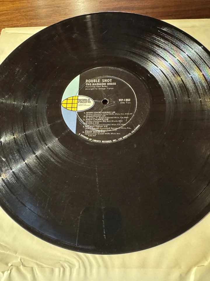 MARIACHI латуни с изображением CHET BAKER - двойной выстрел 1966 LATIN JAZZ WP-1852 VG/VG + - Изображение 4 из 4