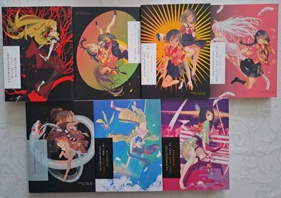 7x Monogatari Lightnovel Nisioisin (Kizu, Bake, Oto, Nise)