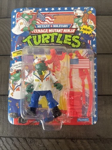 TMNT Midshipman Mike 1991 Vintage Unpunched On Card Sealed