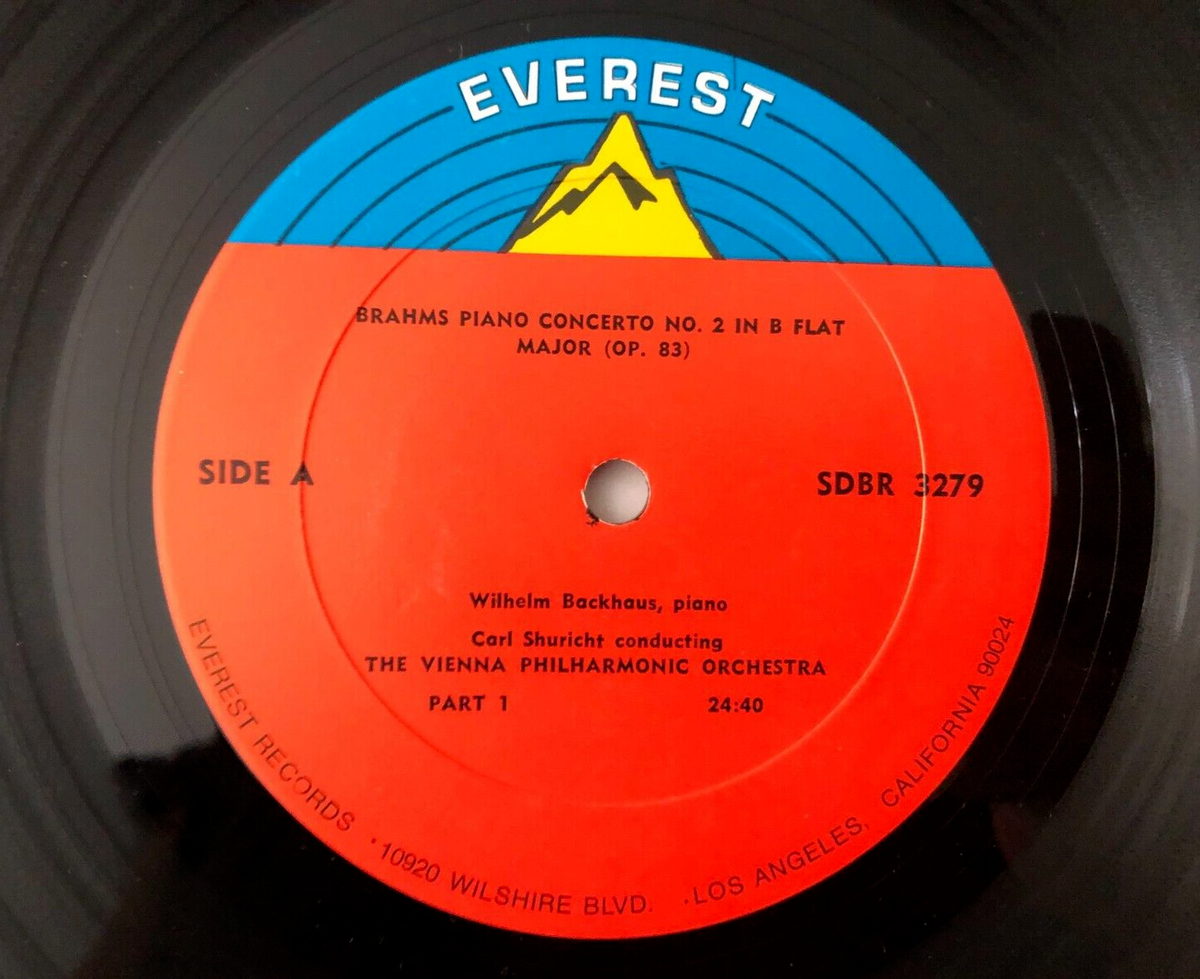 Brahms Wilhelm Backhaus THE PIANO CONCERTO NO 2 B FLAT 1970