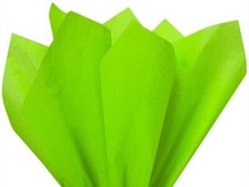 Color Tissue Paper . Large Sheets. Lime Green