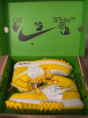 Nike Air Force 1 Off-White Varsity Maize Gr. 52,5 Neu mit Karton ohne Rechnung