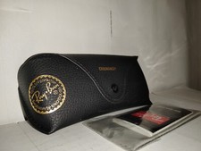 Ray Ban Genuine Black Sunglasses Eyeglasses Case Snap Closure Belt Loop