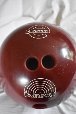  Rainbow Rare Ten Pin Bowling Ball Red Ebonite 7kg gebrauchter Zustand 