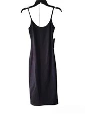 Lulus Little Black Dress  BodyCon Pencil Dress Spaghetti Straps Size S New