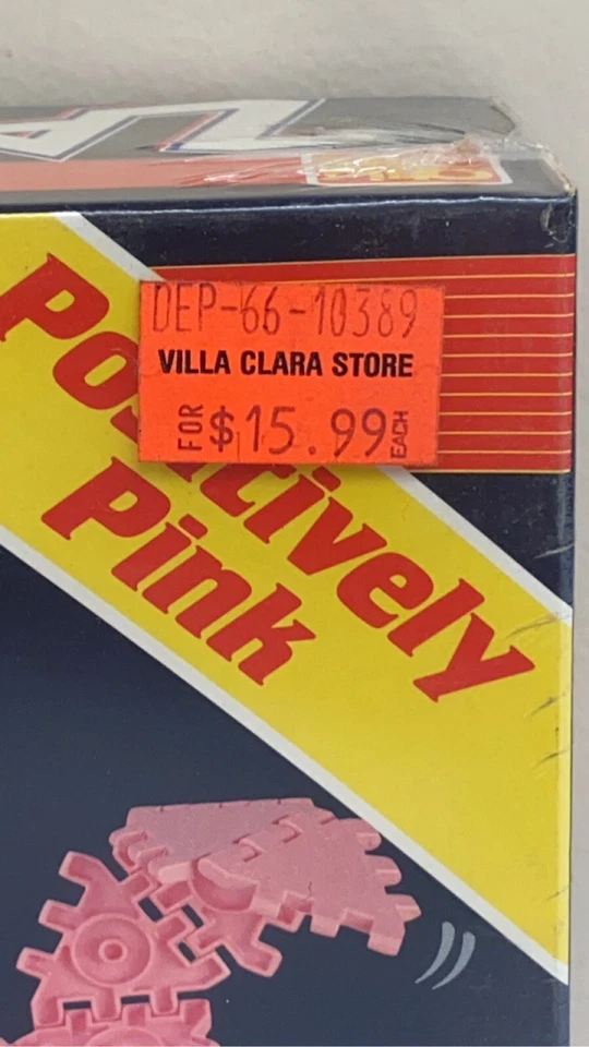 Ohio Art ZAKS 1987 construcción niños juguete juego positivamente conejito rosa nuevo en caja sellado Foto 3 de 4