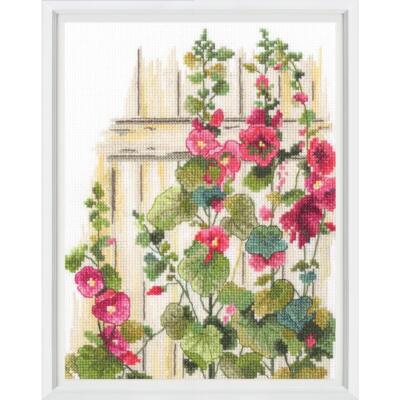 RTO Kreuzstich-Set 'Guten Morgen' – Fertig 27x27 Cm, Inkl. Aida-Stoff, DMC-Garn, Nadel, Muster