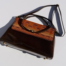 Vintage Handcrafted Genuine Leather Cross Body Purse