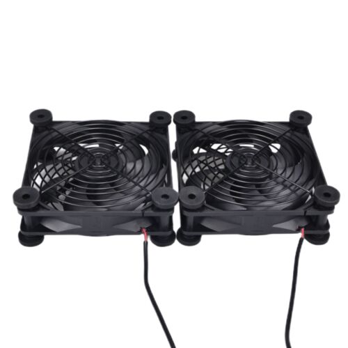 Quiet Dual 120mm 5V USB Computer PC Fan with Speed Controller for Router Desktop - Picture 3 of 13