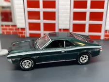 1968 68 AMC Javelin SST Dark Green Opening Hood 1/64 Limited Edition