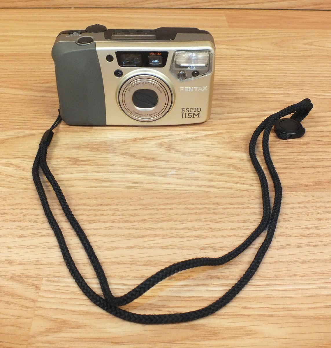 FOR PARTS** Pentax ESPIO 115M MultiAF Film Camera With Strap