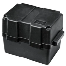 Nuova Rade Small Black Leisure Battery Box Caravan Camper Motorhome AU1