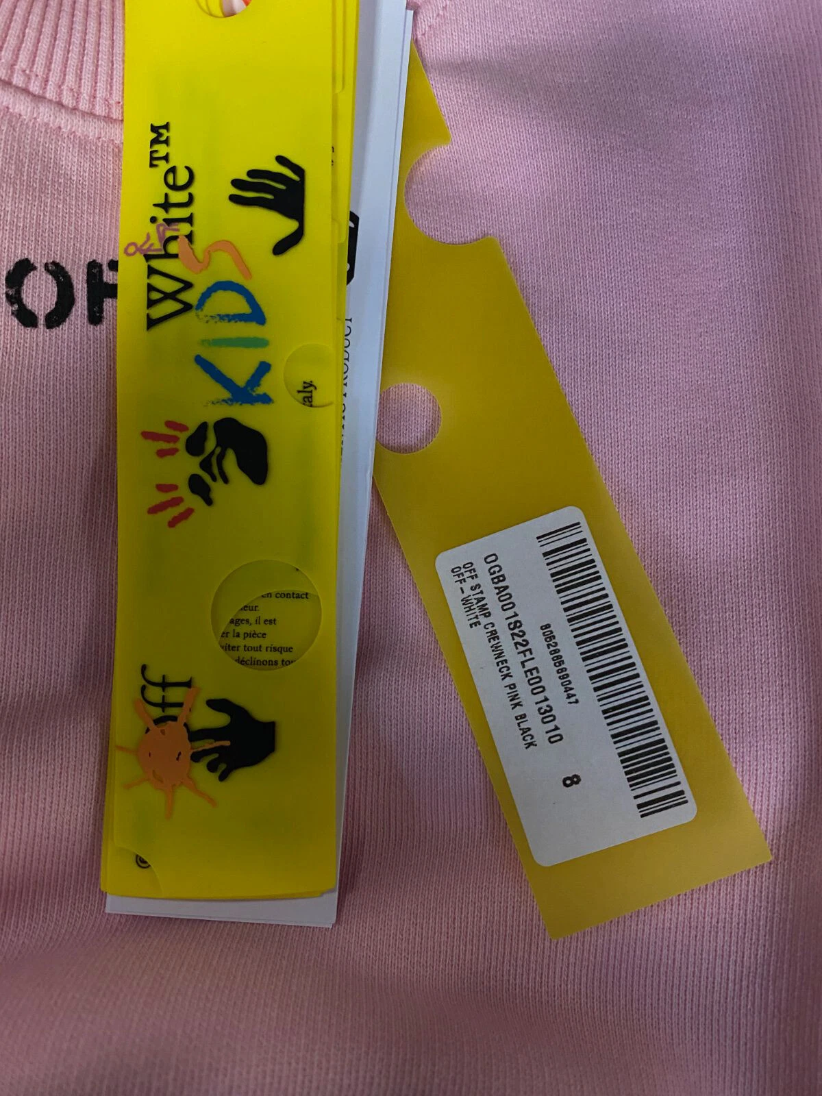 OFF WHITE Felpa girocollo bianca per bambine bianca $290 taglia 8