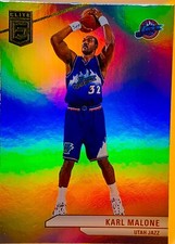 Karl Malone 2023-24 Donruss Elite Basketball Refractor Base Card #87 Utah Jazz