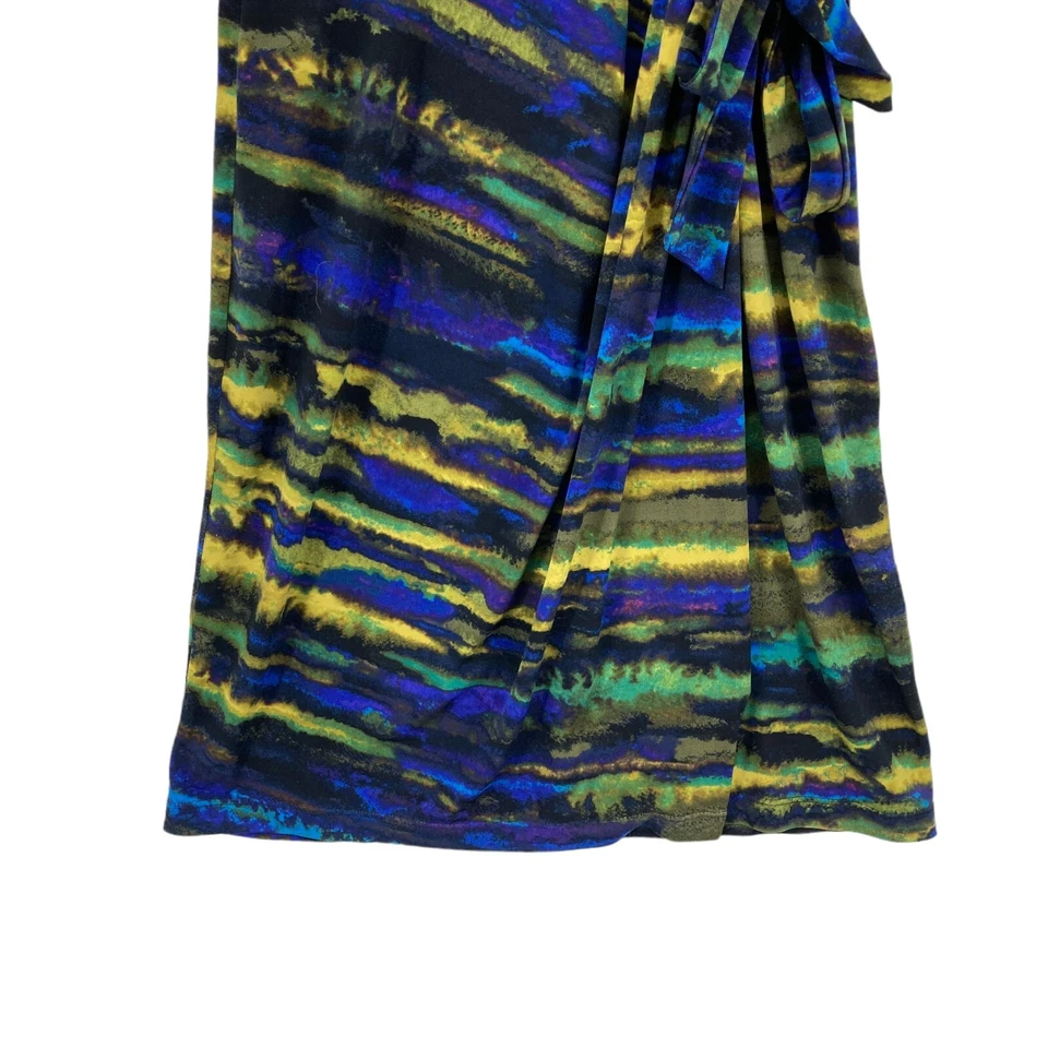 Vestido Vaina Tinley Road Mujer XS Multicolor Tejido Asimétrico Cuello en V Cordón Foto 3 de 4