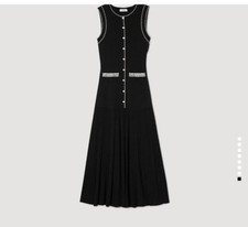 SANDRO KNIT MIDI DRESS