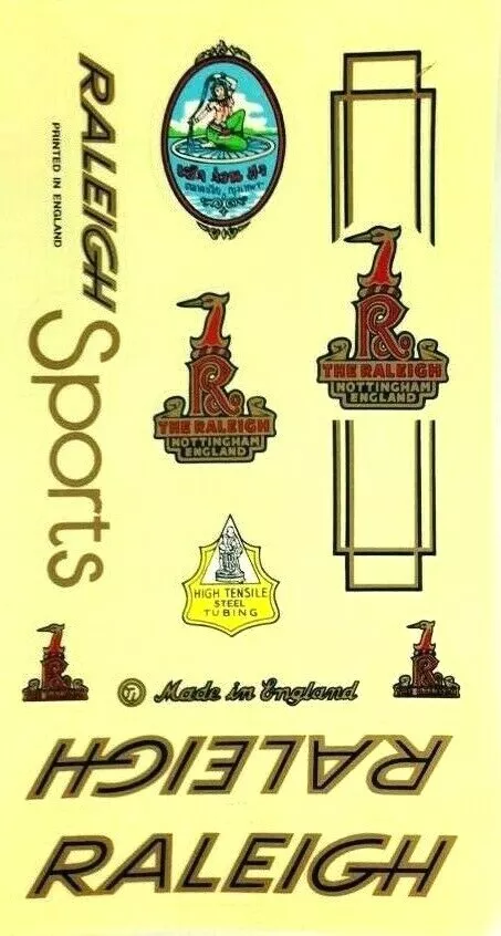 Raleigh bicycle cheap stickers