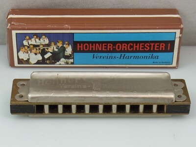 M. Hohner Orchester I/2 M CVereins Harmonika Mundharmonika Musikinstrument
