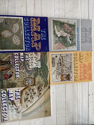 Lot of 5 ''The Map Collector'' Magazines (1977-1978) - Issues 1 to 5 Vintage
