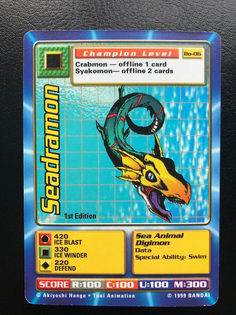 MULTI LIST SELECTION OF 1st EDITION DIGIMON TCG/CCG SINGLE CARDS