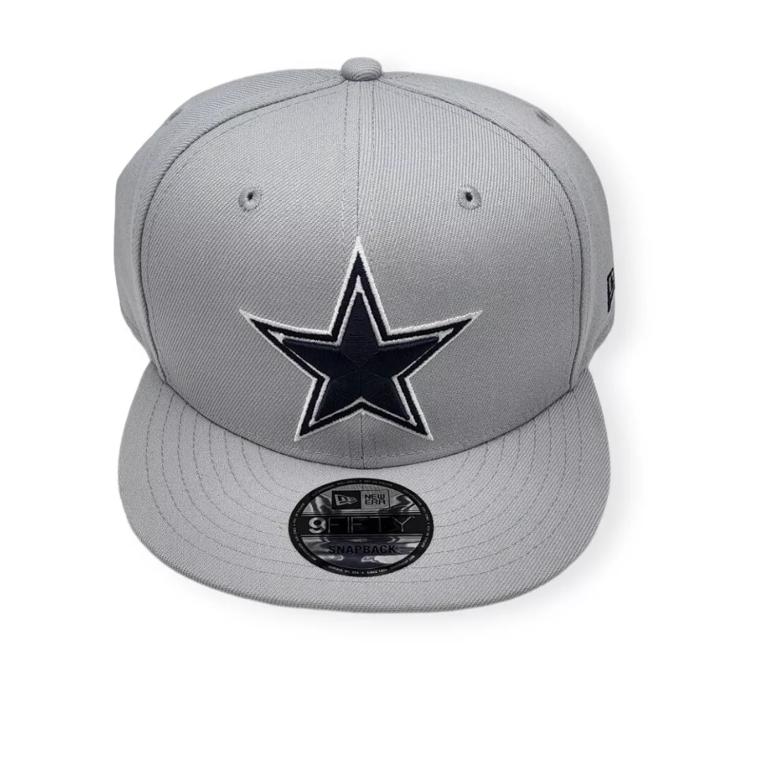 New Era Dallas Cowboys 9Fifty Gray Adjustable Snapback Hat Cap eBay
