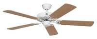 Deckenventilator Winterbetrieb Classic Royal Weiß & Buche Decken LüFter 132 Cm