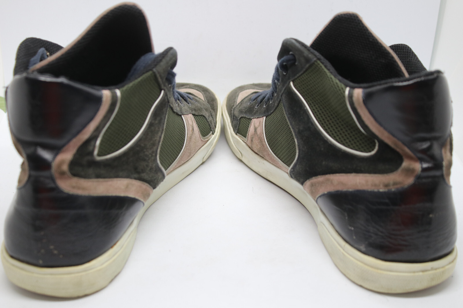 Scarpe da ginnastica alte vintage Yves Saint Laurent YSL Mathieu scamosciate 45 US 12