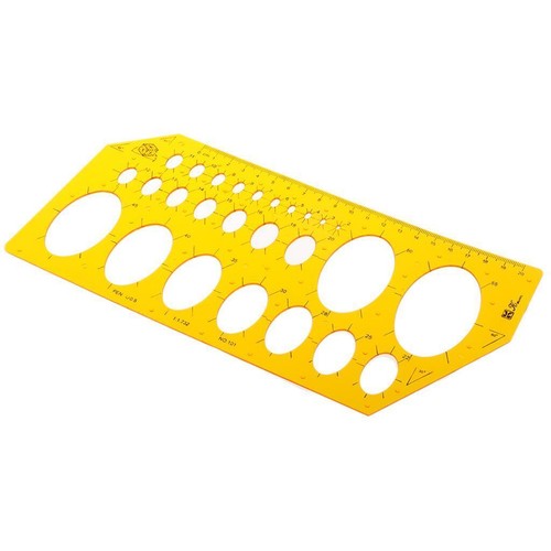 1 Piece Drawing Templates Geometric Rulers Measurement Oval Pattern ...