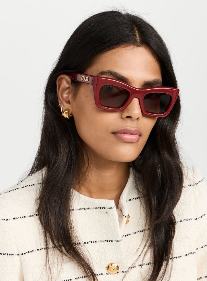 Gucci Women Sunglasses Burgundy Brown Cat Eye GG1773S 003 BRAND NEW Gucci | Accessories | Gucci Women Sunglasses Burgundy Brown  main image 2