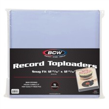 Vinyl Record Top Loader 9mm SNUG FIT 12" Album Holder - 5 Count - BCW