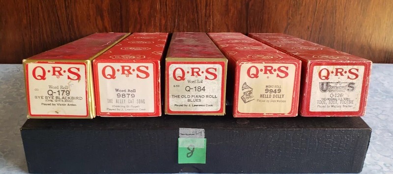 LOT 5 QRS Piano~BYE BLACKBIRD~ALLEY CAT~OLD PIANO BLUES~HELLO DOLLY~TOOT TOOTSIE