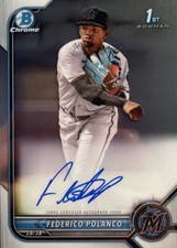 2022 Bowman Chrome Federico Polanco 1st Prospect Auto Autograph #CPA-FP