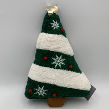 Pottery Barn Kids Light Up Christmas Tree Pillow Green Multi 11" H #A1C