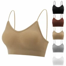 Cami Camisole with Built in Shelf BRA Spaghetti Strap Layer Tank Tops