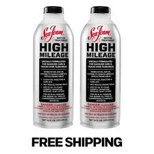 Sea Foam High Mileage HM16 Gasoline Fuel and Oil Treatment 16oz Pack of 2