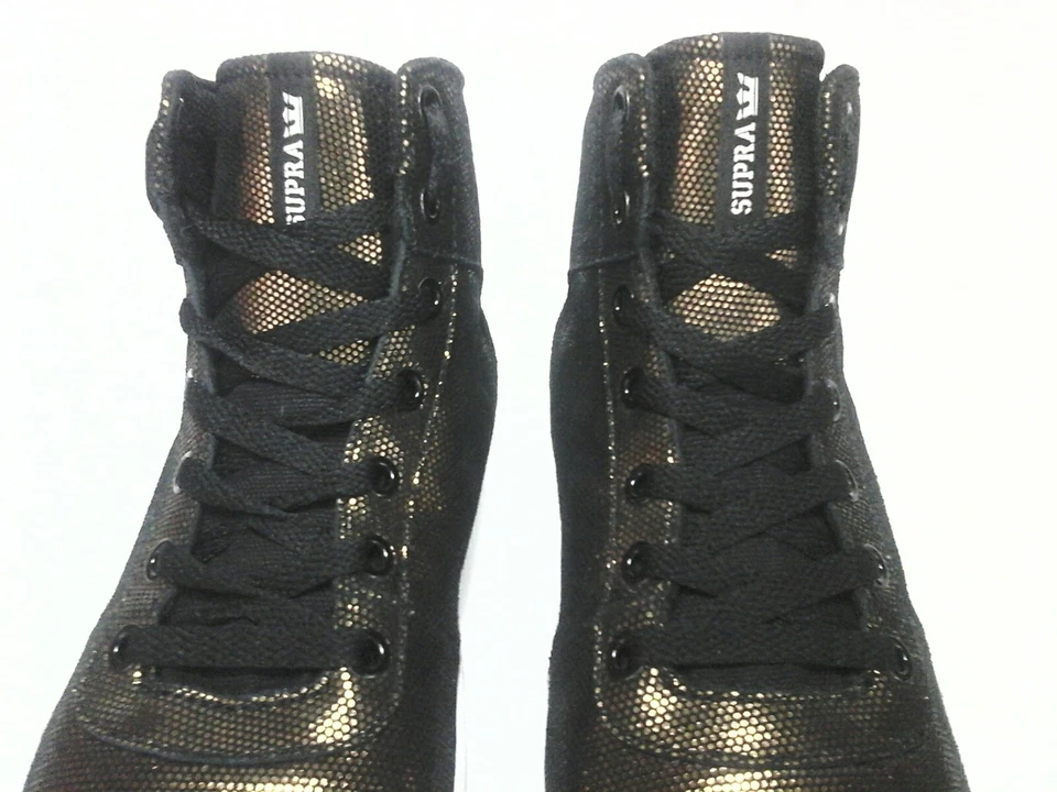 SUPRA Bronce Dorado Negro Metálico Mujer Tenis Zapatos MUESTRA US 9 EU 40.5  Foto 3 de 4