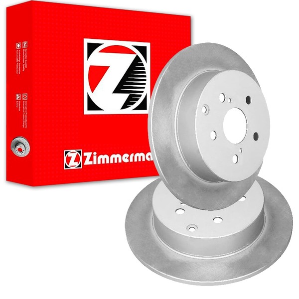 2X Zimmermann Coat Z Bremsscheiben 297Mm Voll Hinten Passend FÜR Toyota Verso-image