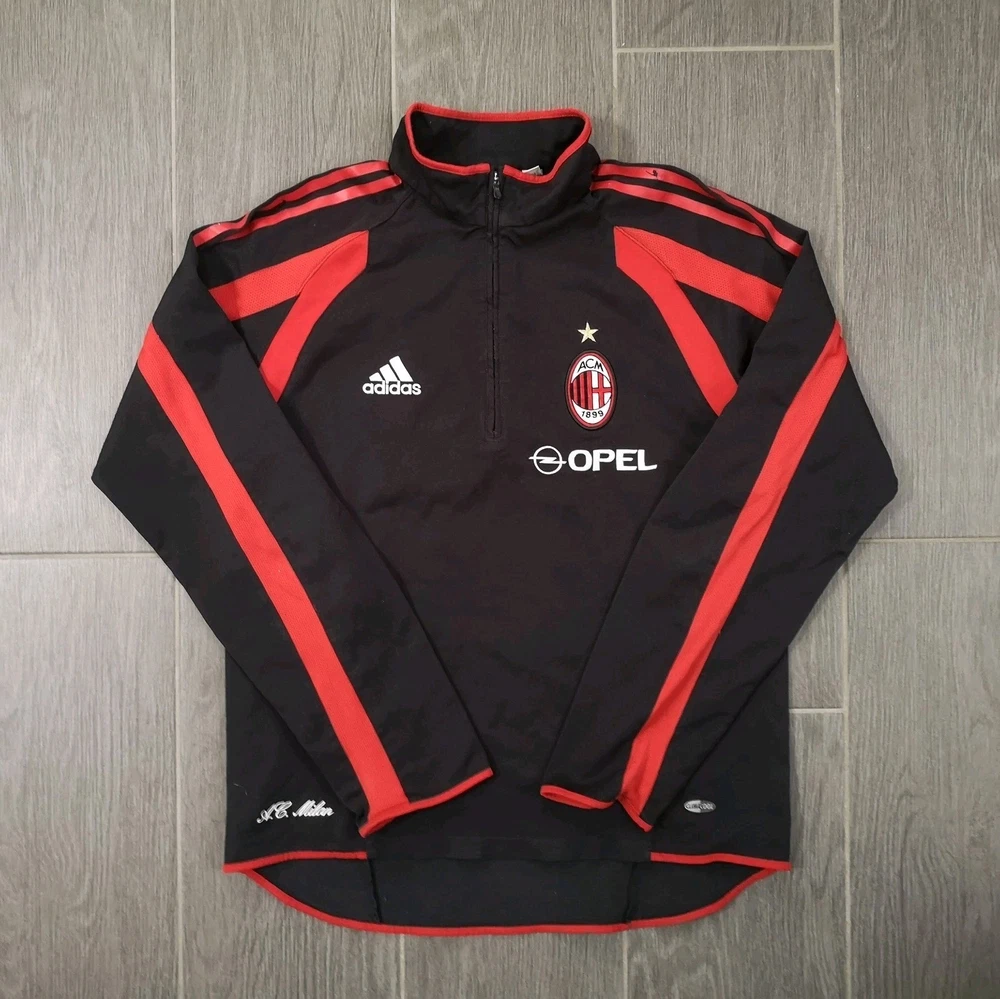 Vintage Retro 2005/06 AC Mailand Milan Trainingsjacke Größe: S Fußball Adidas