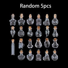 5Pcs/20Pcs/30Pcs Mini Glass Bottles with Cork Stopper DIY Vials Drifting Bottle