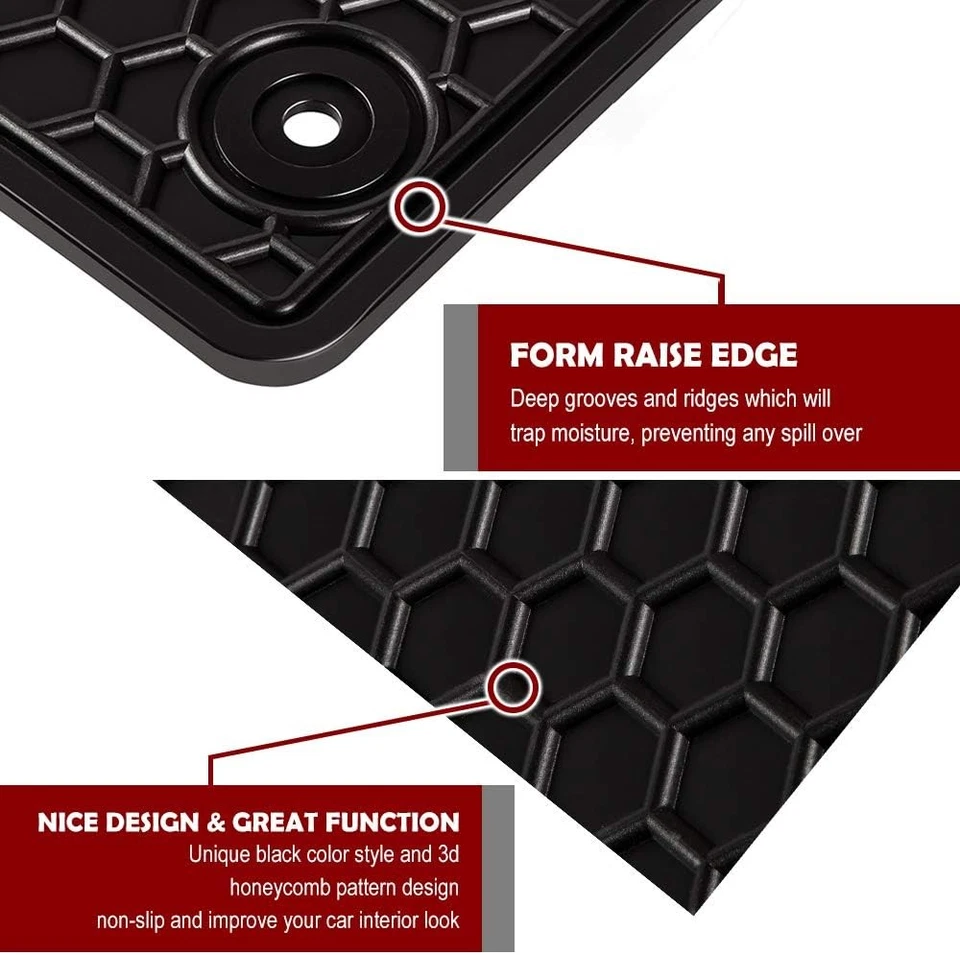 Alfombrillas TeddyTT compatibles con Ford Fusion 2013 2014 2015 2016 2017 negras Foto 3 de 4