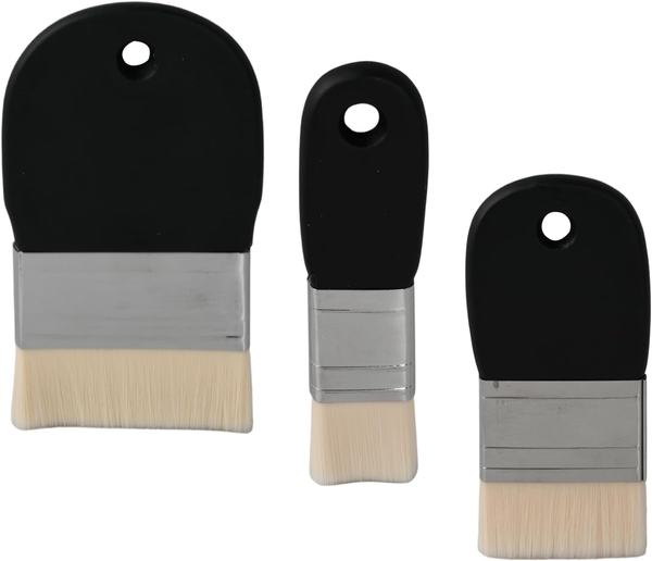 3Er Pinsel-Set FüR KüNstler – Acryl ÖL Aquarell Gouache Holzgriff Langlebig-image