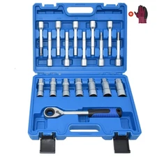 Yuesstloo 18PCS Steering Hub Suspension Shock Absorber Strut Nut Removal Tool...
