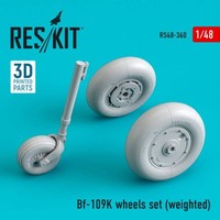 Bf-109K Wheels Set (Weighted) / 1:48