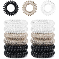 Elastische Spiral Haargummis Damen MäDchen Zopfgummi 12 StüCk Kunststoff
