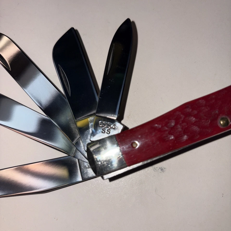 CUCHILLO CASE 6554 5 BADE, EXTREMADAMENTE RARO, COMO NUEVO, ¡DEBES VER FOTOS!! Foto 3 de 4