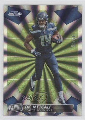 2019 Panini Day Rainbow Spokes 26/50 DK Metcalf #95 Rookie RC 2v5