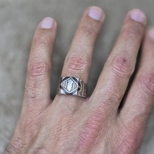 Tribal Touareg Berber Silver Ring   Traditional Amazigh Engraving   Handmade