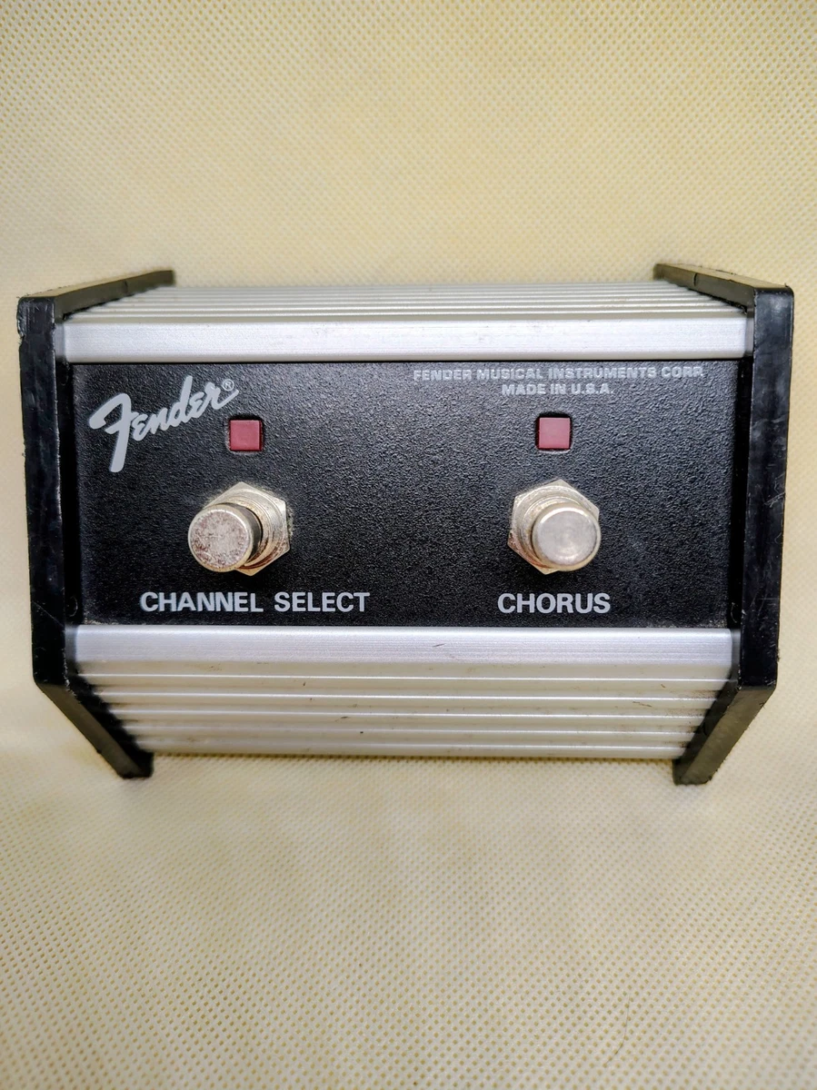 Genuine Fender 2-Button Channel/Reverb Amplifier Amp Footswitch