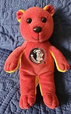 Talking Florida State FSU Seminoles Beanie Bear Football Squeeze Me Bears