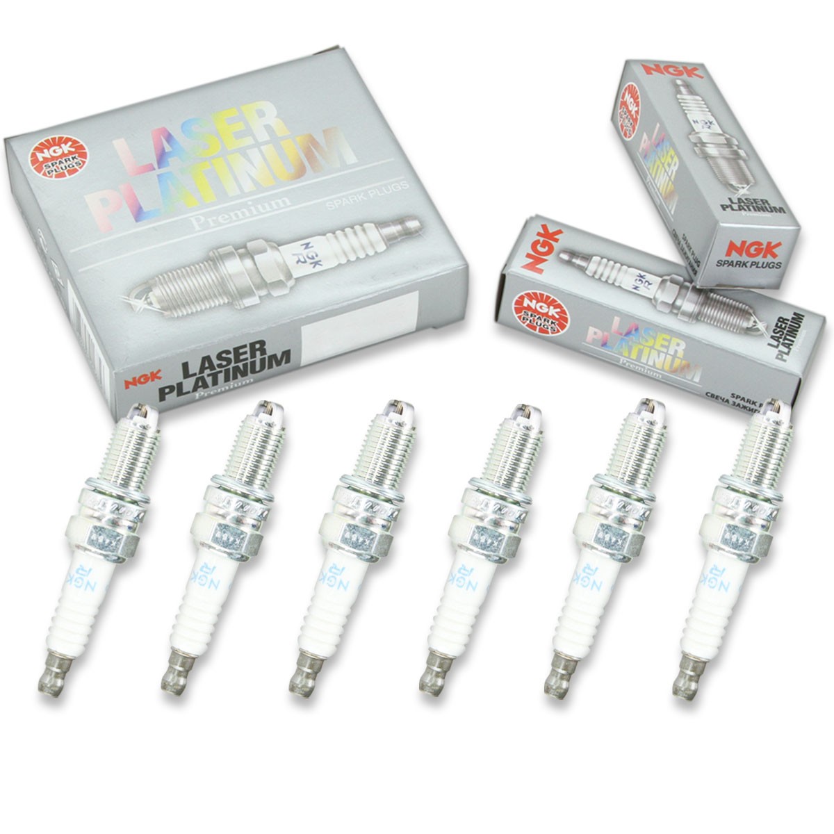 6 pc NGK 7415 DCPR8EKP Laser Platinum Spark Plugs for YR6LDE 12 12 0 022 902 bn